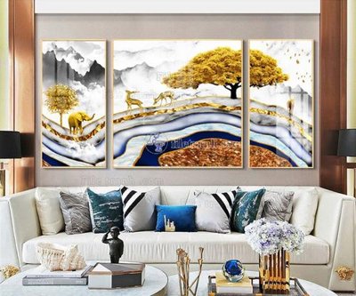 File tranh quảng cáo File tranh hiện đại pha lê gương FT075 (file gốc) chuyên nghiệp