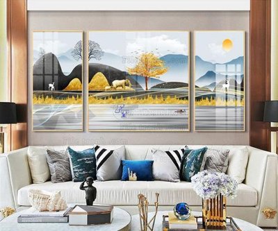 Tải file File tranh hiện đại pha lê gương FT090 (PSD) cho in ấn quảng cáo