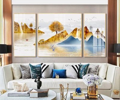 File gốc File tranh hiện đại pha lê gương FT096 (in mica) trang trí