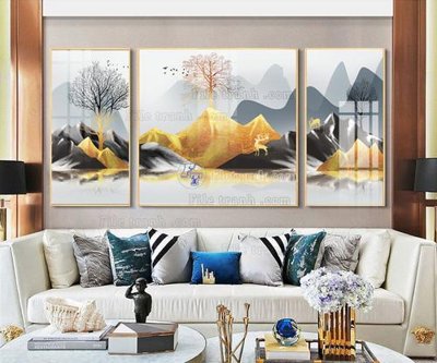 File gốc File tranh hiện đại pha lê gương FT099 (cho in ấn) độc quyền