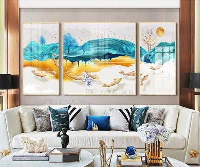 File gốc in tráng gương File tranh hiện đại pha lê gương FT100 chi tiết