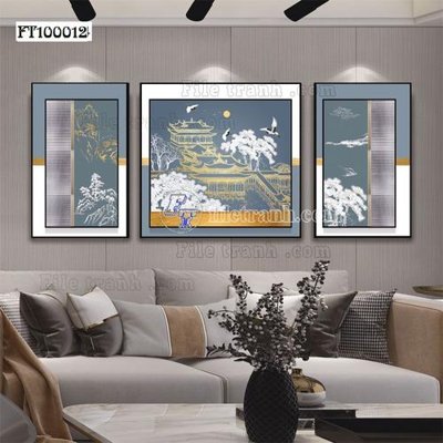 File gốc File tranh hiện đại pha lê gương FT100012 (chủ đề hiện đại) trang trí