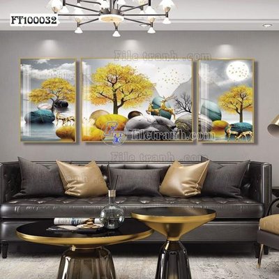 File in ấn File tranh hiện đại pha lê gương FT100032 (bản gốc) sắc nét