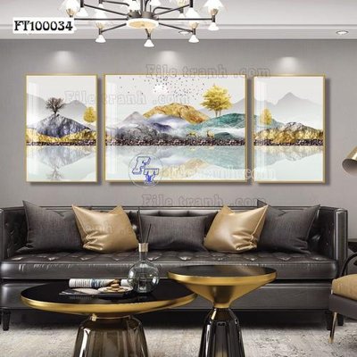 File gốc File tranh hiện đại pha lê gương FT100034 (in mica) cắt laser