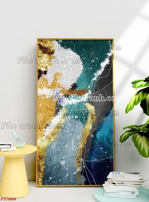 Tải file File tranh bộ hiện đại FT10004 (gốc) chủ đề phong thủy