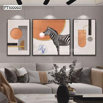 File tranh File tranh hiện đại pha lê gương FT100063 (bản gốc) in canvas