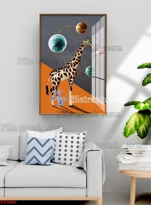 File gốc File tranh bộ hiện đại FT10007 (ảnh chi tiết) để in trần