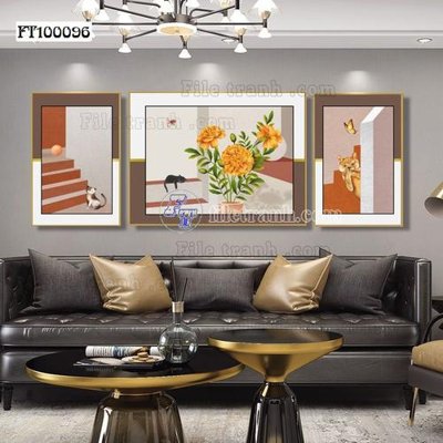 File gốc File tranh hiện đại pha lê gương FT100096 (chuẩn CMYK) cho nhà in