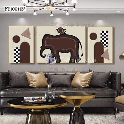 File tranh File tranh hiện đại pha lê gương FT100115 (gốc) in film