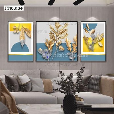 File tranh File tranh hiện đại pha lê gương FT100134 (gốc) in film