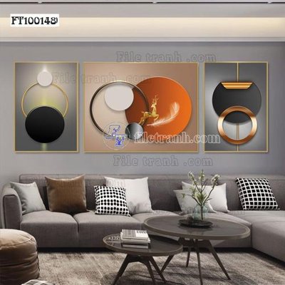 Ảnh gốc File tranh hiện đại pha lê gương FT100148 (nét căng) in mica