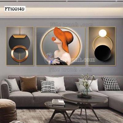 File gốc File tranh hiện đại pha lê gương FT100149 (trang trí) cho phòng khách