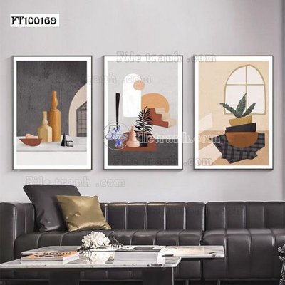 File tranh in tráng gương File tranh hiện đại pha lê gương FT100169 (siêu nét)