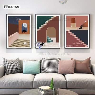 File gốc in ấn File tranh hiện đại pha lê gương FT100182 chất lượng vượt trội