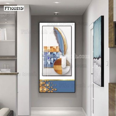 File gốc File tranh hiện đại pha lê gương FT100215 (cho in ấn) độc quyền