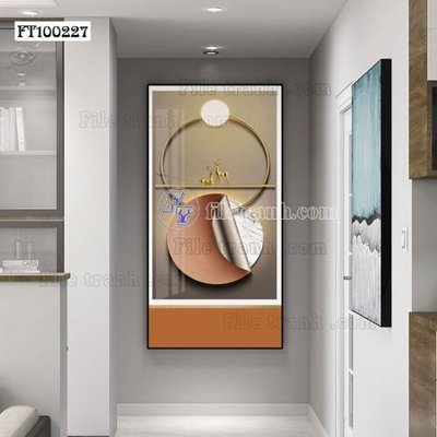 File tranh gốc File tranh hiện đại pha lê gương FT100227 (bản quyền) Filetranh.com