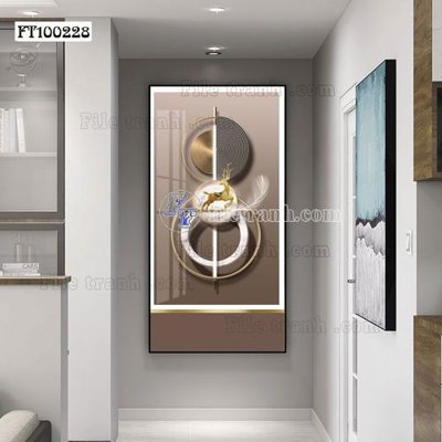 File gốc in ấn File tranh hiện đại pha lê gương FT100228 (sẵn sàng tải về)