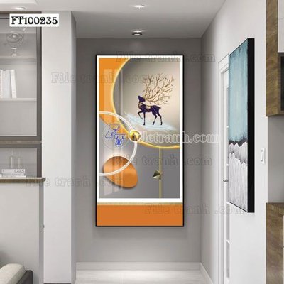 File tranh gốc File tranh hiện đại pha lê gương FT100235 (bản đẹp) độc quyền