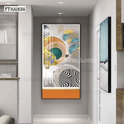 File ảnh File tranh hiện đại pha lê gương FT100236 (gốc) in poster