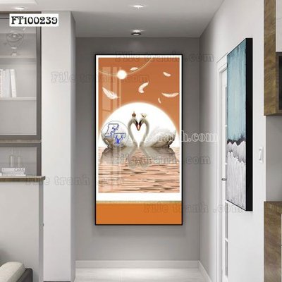 File tranh File tranh hiện đại pha lê gương FT100239 (gốc) chủ đề thiên nhiên