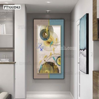 File in ấn cao cấp File tranh hiện đại pha lê gương FT100243 (file gốc)