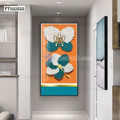 File PSD in ấn File tranh hiện đại pha lê gương FT100255 (chất lượng cao)