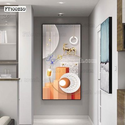 File gốc File tranh hiện đại pha lê gương FT100259 (in tráng gương) nghệ thuật