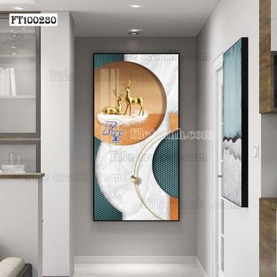 File ảnh File tranh hiện đại pha lê gương FT100280 (gốc) in backdrop sự kiện
