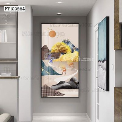 File tranh File tranh hiện đại pha lê gương FT100284 (gốc) chủ đề tĩnh vật
