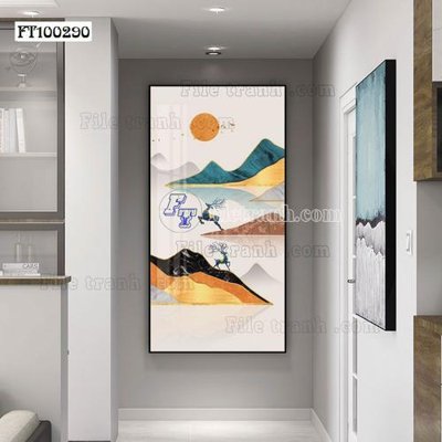 File gốc File tranh hiện đại pha lê gương FT100290 (ảnh chi tiết) để in trần