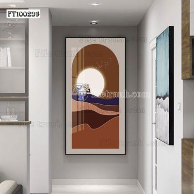 File ảnh File tranh hiện đại pha lê gương FT100291 (gốc) cho trang trí nhà hàng