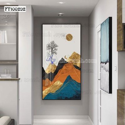 File tranh File tranh hiện đại pha lê gương FT100292 (bản gốc) treo phòng ăn