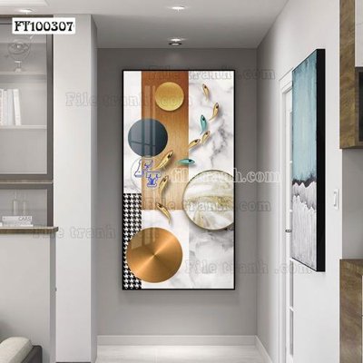 Mua file tranh gốc File tranh hiện đại pha lê gương FT100307 tại Filetranh.com