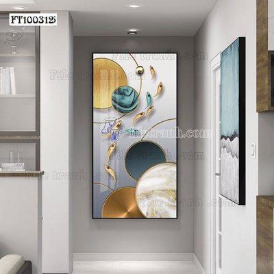 File gốc File tranh hiện đại pha lê gương FT100312 (in lụa) cao cấp