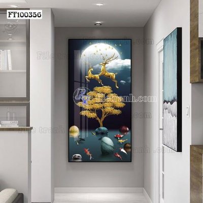 File ảnh File tranh hiện đại pha lê gương FT100356 (gốc) in PP, decal