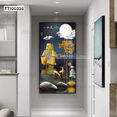 Tệp tin gốc File tranh hiện đại pha lê gương FT100358 (chất lượng cao) File tranh hiện đại pha lê gương FT100358