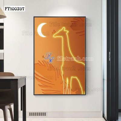 File PSD File tranh hiện đại pha lê gương FT100397 (gốc) tách lớp chi tiết