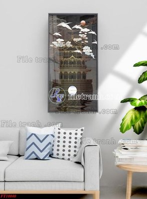 File gốc File tranh bộ hiện đại FT10040 (PNG) trong suốt (transparent)