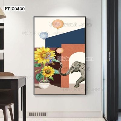 File gốc File tranh hiện đại pha lê gương FT100400 cho in ấn và thiết kế