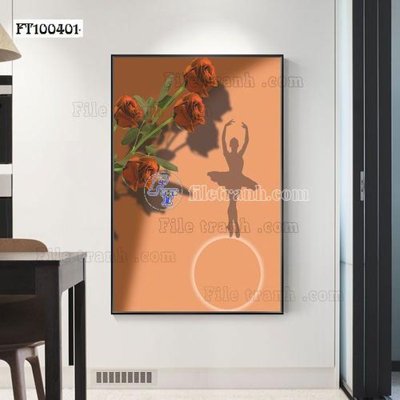 File tranh gốc File tranh hiện đại pha lê gương FT100401 (bản quyền) file PSD