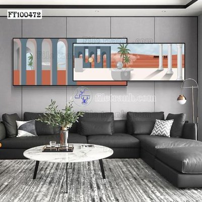 File gốc File tranh hiện đại pha lê gương FT100472 (phong cách) tối giản