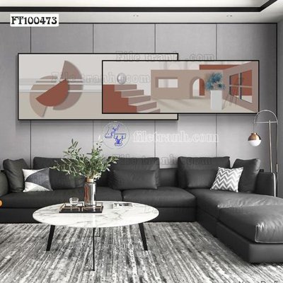 File PSD File tranh hiện đại pha lê gương FT100473 (gốc) cho in quảng cáo