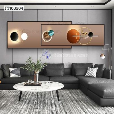 File PSD File tranh hiện đại pha lê gương FT100504 (bản gốc) đã tách nền