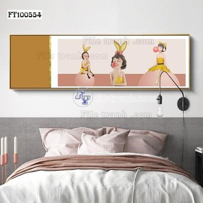 File in trần File tranh hiện đại pha lê gương FT100554 (bản gốc) hoa văn