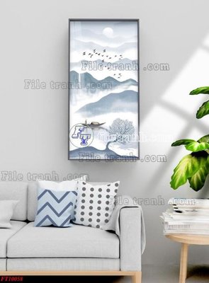 File in trần File tranh bộ hiện đại FT10058 (bản gốc) 5D