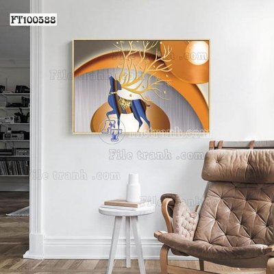 File tranh File tranh hiện đại pha lê gương FT100588 (ảnh gốc) không bị mờ