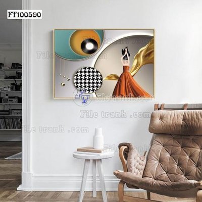 Tải file File tranh hiện đại pha lê gương FT100590 (PSD) cho in tranh kính