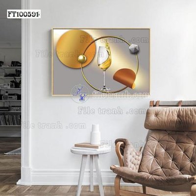 Tải file File tranh hiện đại pha lê gương FT100591 (gốc) làm tranh trang trí