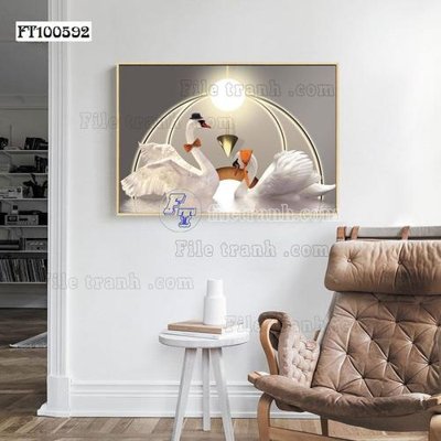 File gốc File tranh hiện đại pha lê gương FT100592 (PNG) nền trong suốt