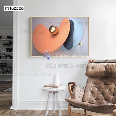 File PSD File tranh hiện đại pha lê gương FT100596 (chất lượng in ấn)